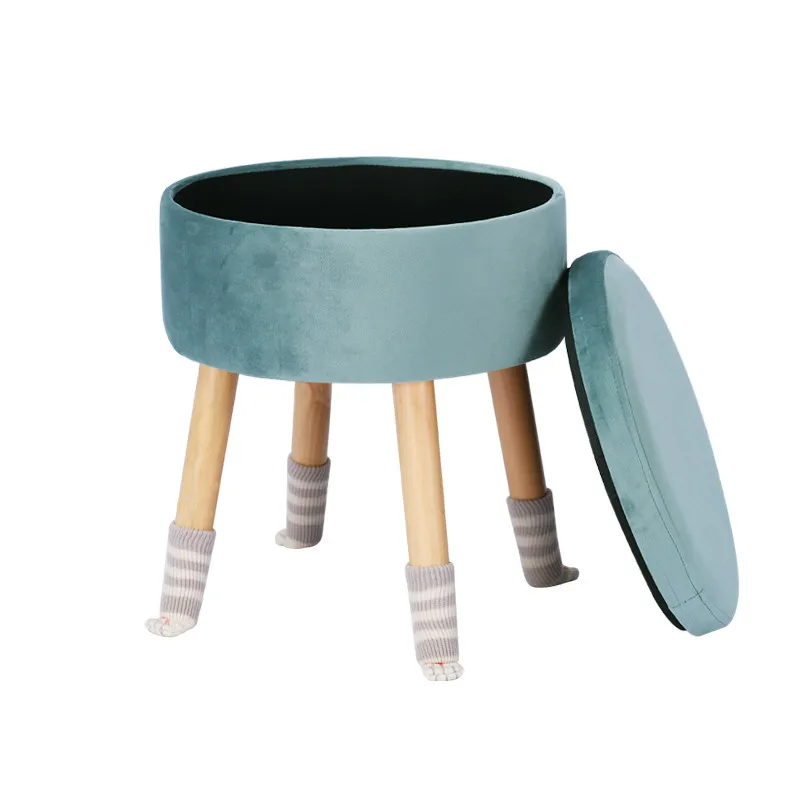 North European Dressing Table Hocker Make-Up Modern Minimalist Bedroom Creative Low Shoe Bank Storage |