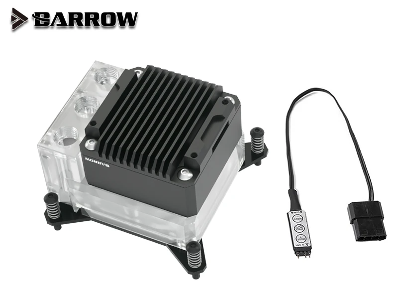 BARROW CPU Block Pump Integrated combo,For Intel/AMD,  17W PWM Intelligent Pump, OLED Digital Display, FBLTPRK-04/LTPRK-04 Barrowch FBSP17B, 17W PWM Intelligent Pump, OLED Digital Display, DDC Series, Manual And PWM Speed Control WaterCooling Pump Barrowch DDC Series WaterCooling,OLED digital display watercooling pump,17W PWM Intelligent Pump