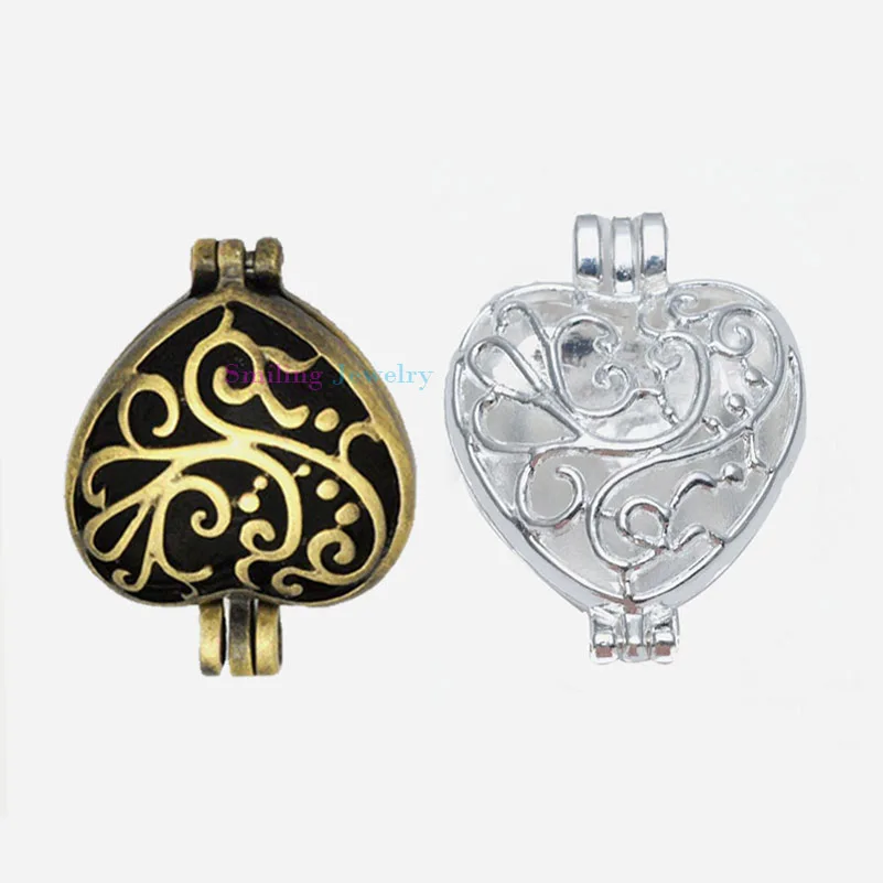 1 шт. Серебряный Бронзовый рассеиватель для эфирных масел|diffuser locket|locket diffuserfloating