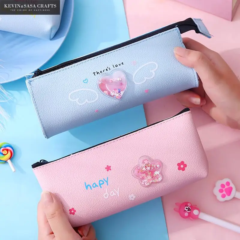 Блестящий Карандаш Чехол Kawaii школьные принадлежности канцелярские подарок
