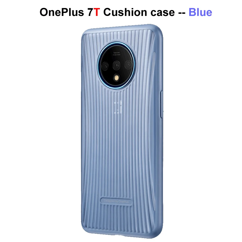 Официальный OnePlus 7 Oneplus 7 Pro 7T 7T Pro защитный чехол Karbon из углеродного песчаника нейлоновый бампер чехол задняя крышка оболочка - Цвет: 7T Cushion Blue