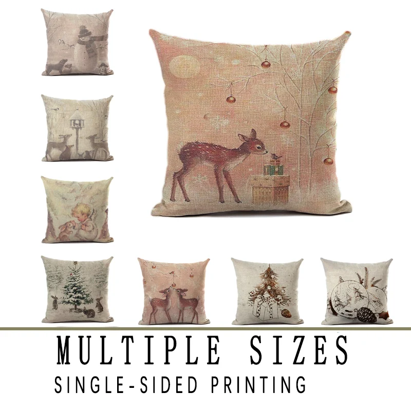 Чехол для диванной подушки в виде снеговика|Наволочка| |