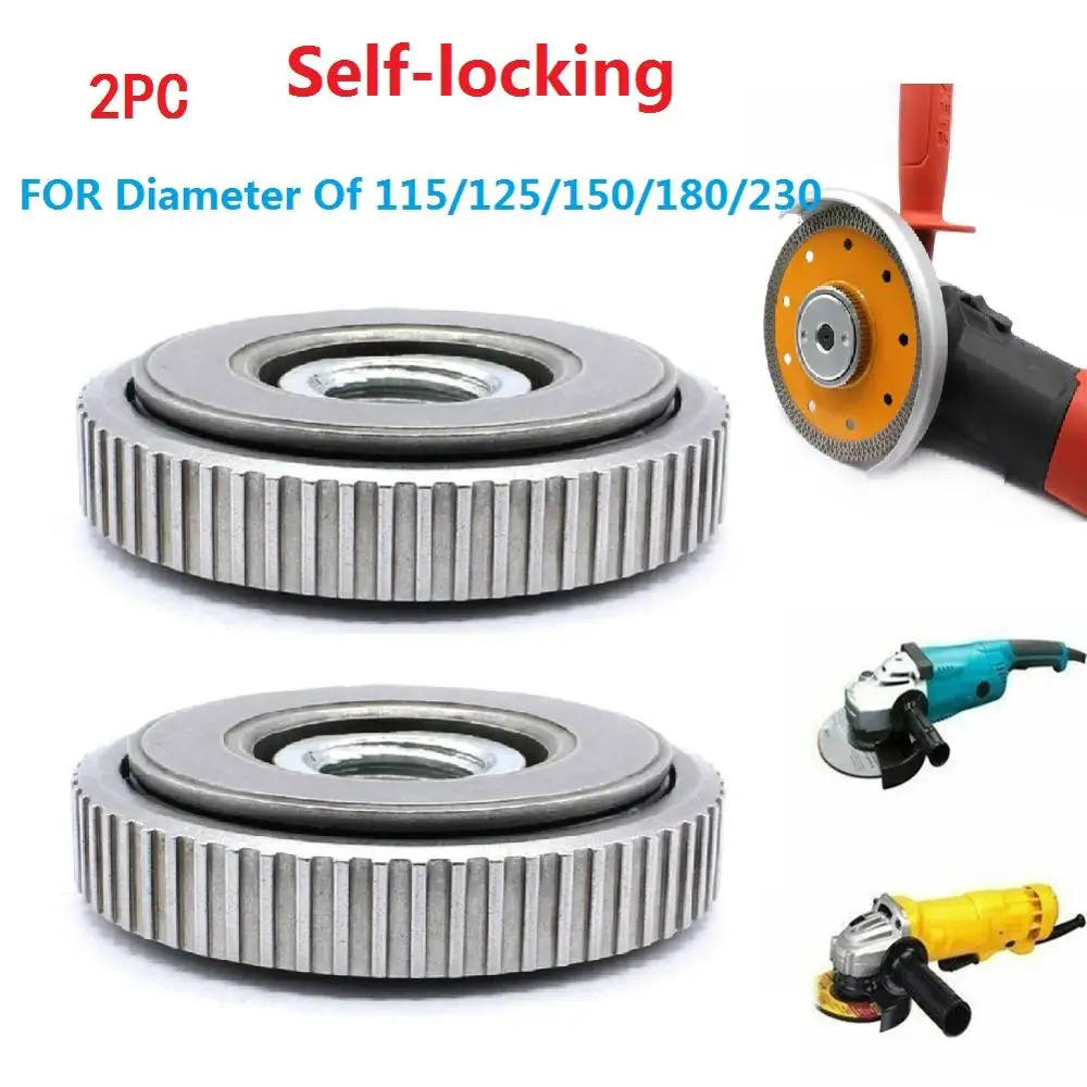 

1pcs/2pcs M14 Thread Replacement Angle Grinder Chuck Tools Angle Grinder Inner Outer Flange Nut Set Tools