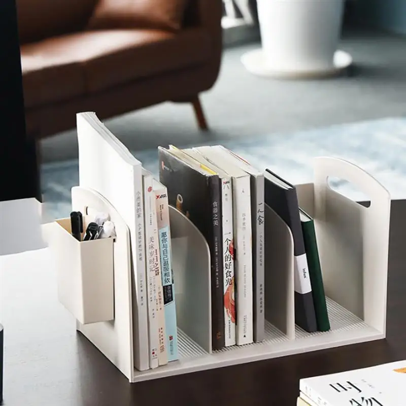 Настольная книжная полка, Парта, маленький книжный шкаф, Парта, Студенческая книжная стойка для хранения, простая книжная полка с держателем для ручек, коробка