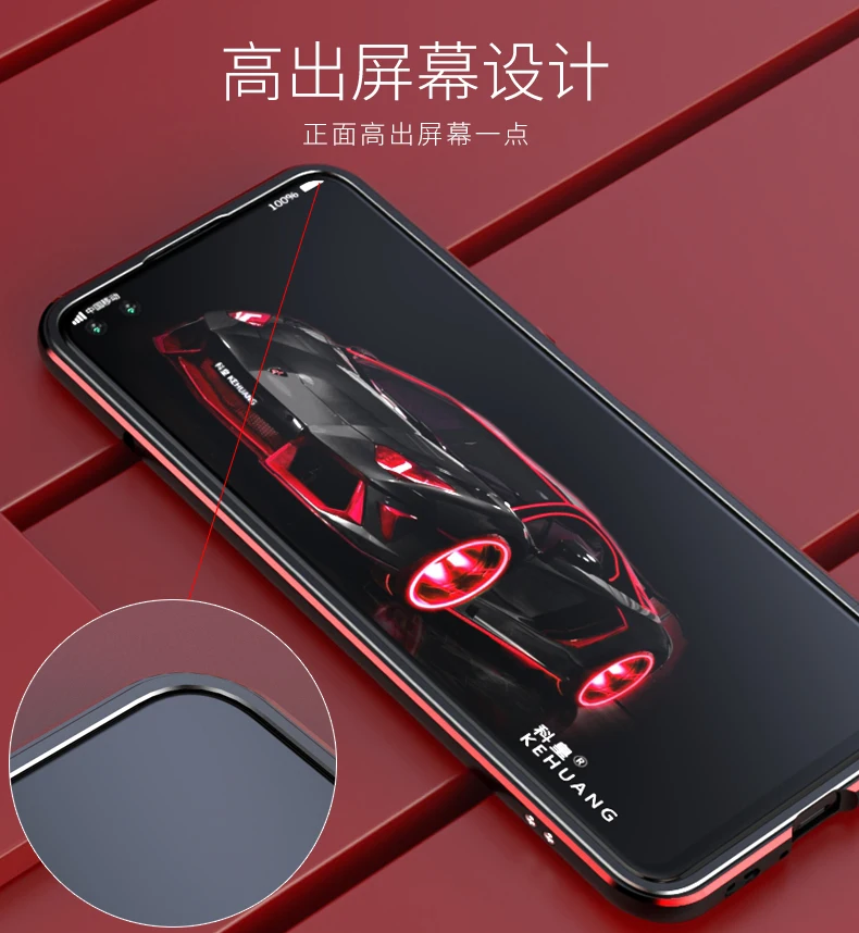 Для huawei Honor View 30 Чехол Nova 6 Алюминиевый металлический бампер чехол для huawei Honor V30 Pro двухцветная защитная рамка чехол Nova6