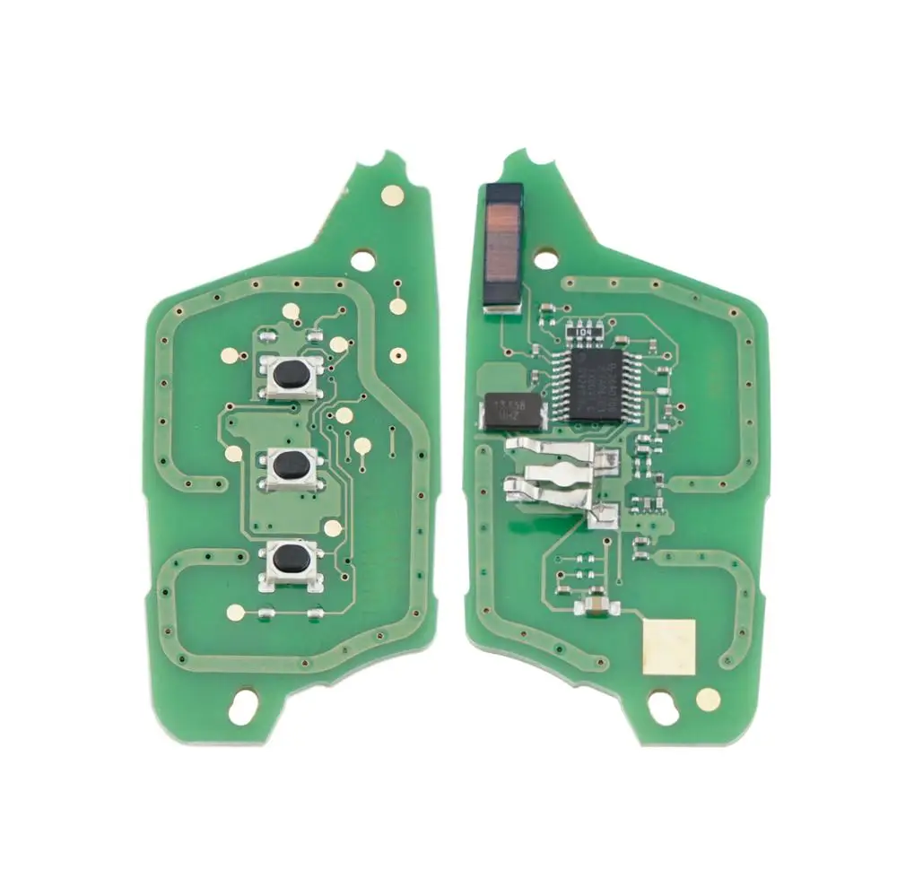 QWMEND 3 BUTTONS SMART CAR KEY FOR RENAULT MEGANE III 3 / SCENIC III 3 / FLUENCE 2009-2015 CAR REMOTE KEY 433MHZ PFC7961 CHIP