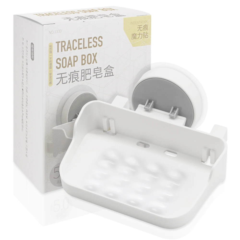 Bathroom Self Adhesive Shelf Toothbrush Rack Shower Caddy Soap Holder Wall Mounted Waterproof NO-Drilling Organizer Shelves