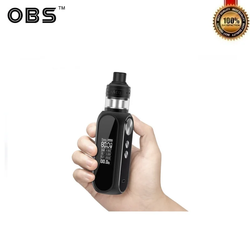 Оригинальный комплект OBS Cube VW с 2 мл двигателем MTL RTA 80 Вт Vape Mod 3000 мАч встроенный