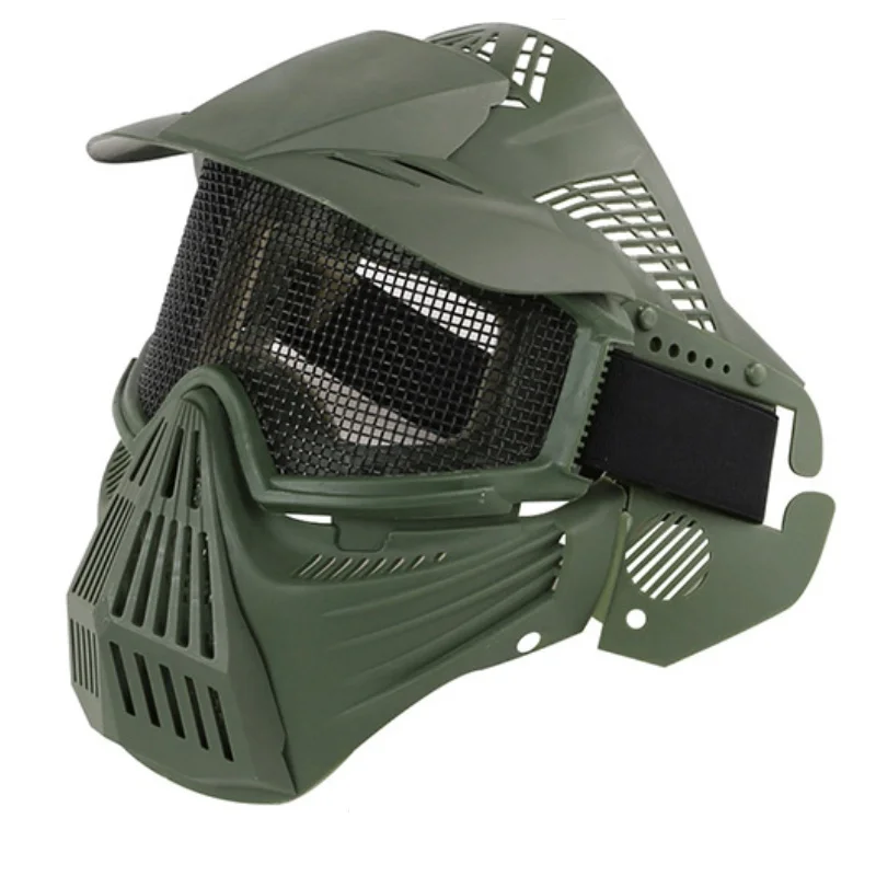 Airsoft Paintball Goggle Mask Full Face Metal Steel Mesh Mask Shooting Hunting Accessories Wargame Military Army Tactical Masks