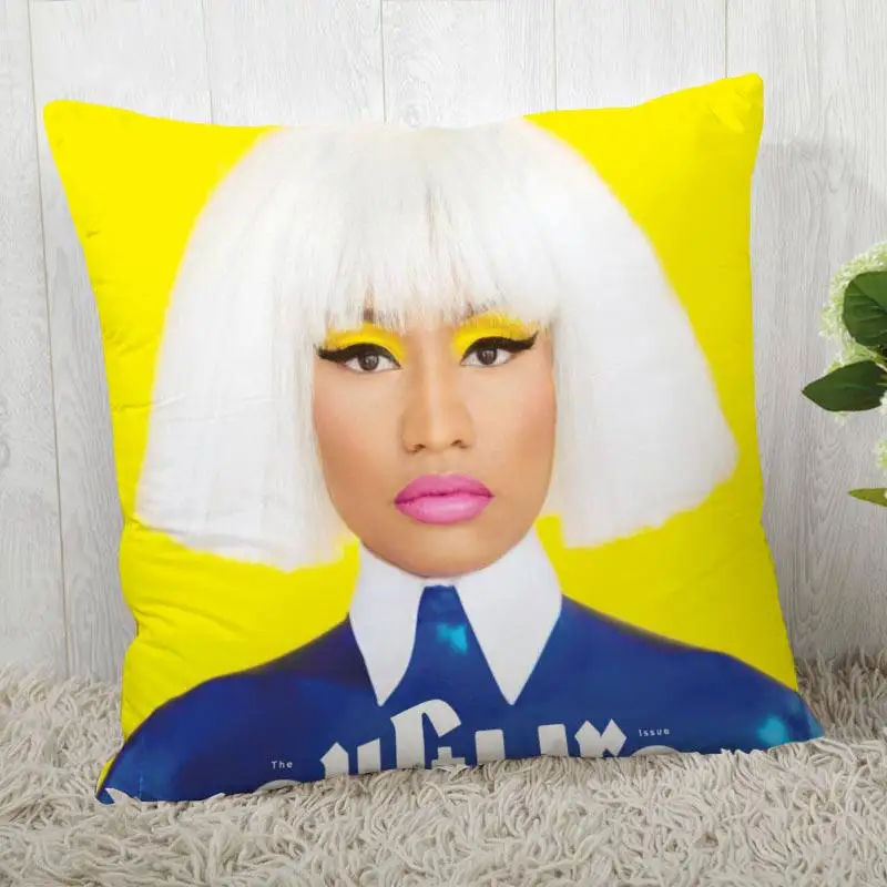 Пользовательские наволочки Nicki Minaj квадратная наволочка Рождественская Наволочка на молнии наволочка 40*40 см, 45*45 см(с одной стороны - Цвет: Pillowcase 14