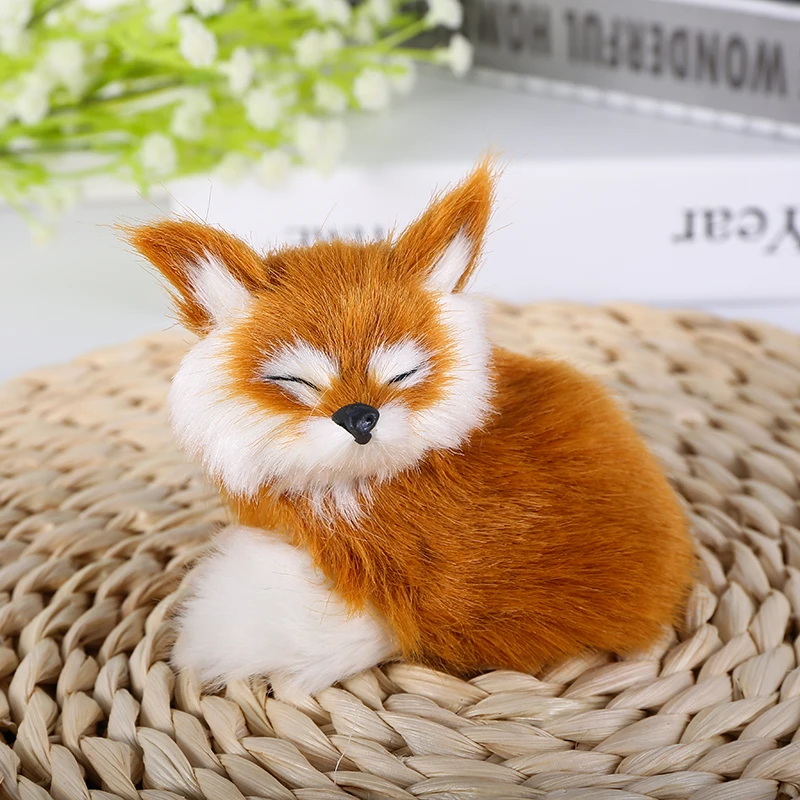 Искусственная белка Кукла Кролик Лисий кожа мех ручной работы лес украшения Детские подарки украшение дома Рождество взрыв