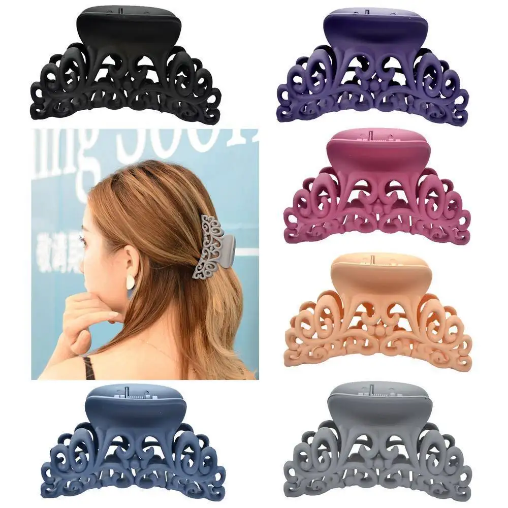 Hairpins Crab Hearwear-Hair Plastic Women for Scrub Hollow-Out Carving Large-Size New-Arrival