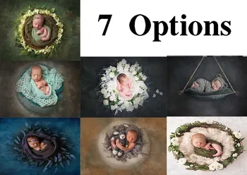 

Mehofoto Newborn Baby Show Background Monochrome Floral Dreamy Scene Fairy Tale for The Studio Studio Banner Props Photography