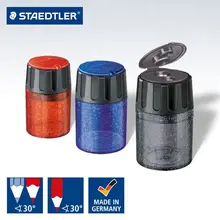 3 цвета Staedtler 5134 многоцветная прозрачная 8,2/11 мм вращающаяся двойная дырочка точилка для карандашей офисные школьные принадлежности портативная