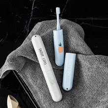 Portable Travel Box Toothbrush Outdoor Travel Toothbrush Protect Cover Storage Box Case Travel Box+1pcs Tooth Brush