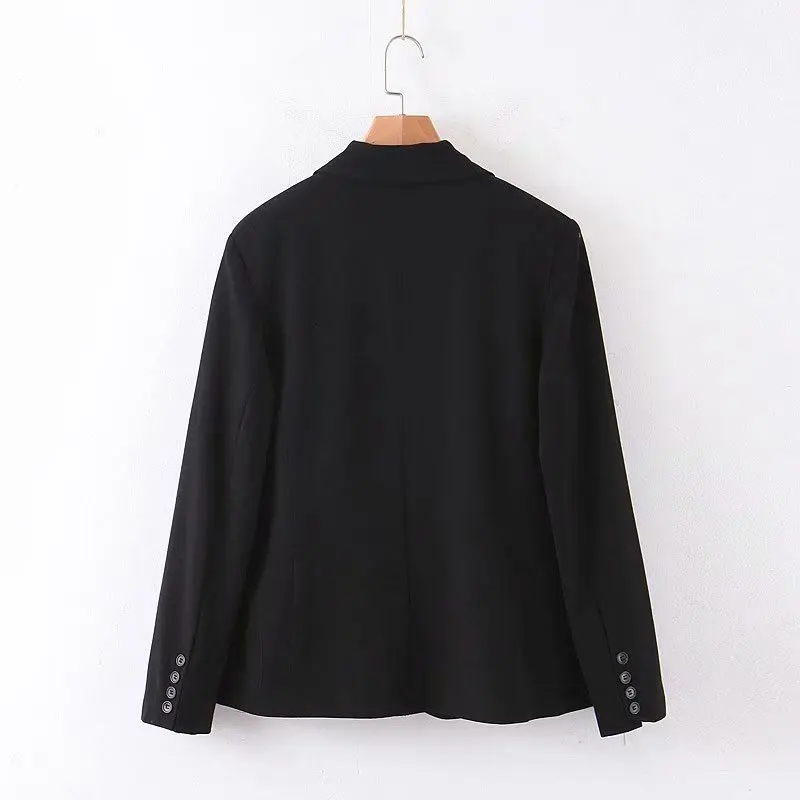Xz60-2234 European and American fashionable pocket decoration loose coat