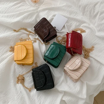 

Vintage Fashion Retro Women Messenger Bags PU Stone Pattern Small Solid Ladies Shoulder Travel Handbags Solid Female Tote