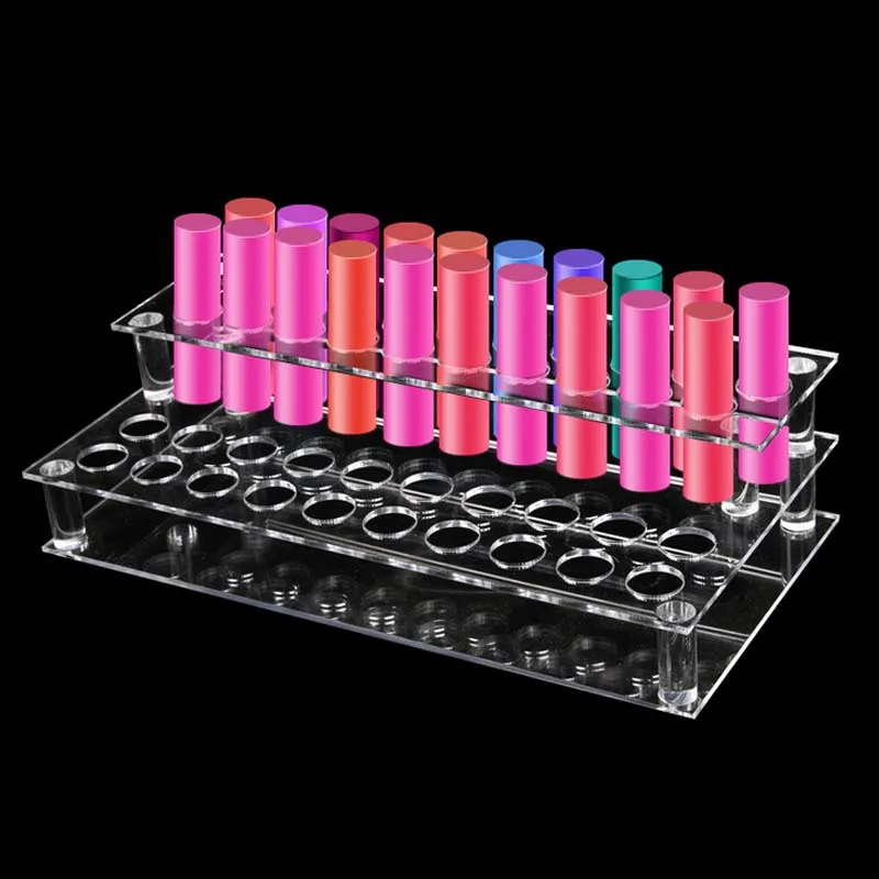 

Transparent Acrylic Makeup Organizer Cotton Swab Box Lipstick Holder Jewelry Storage Case Cosmetic Display Box