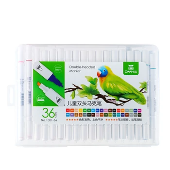 

12/24/36/48 Round Rod Marker Set Touch Alcohol Oil Painting Student Double Head Color Art Hand-painted Art Pen Manga Markers