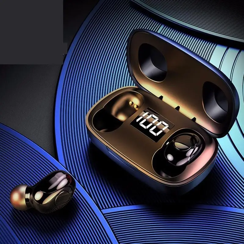 New S9 TWS Sport Wireless Bluetooth Earphone With Mic And LED Display mini Waterproof And Sweatproof Noise Cancelling Headset
