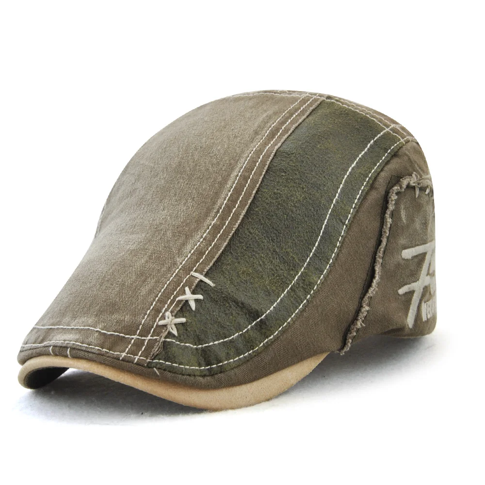 army green TOHUIYAN Классическая Кепка Newsboy, Мужская кепка, винтажная хлопковая кепка Гэтсби, s Baker, шапки для мальчиков, Повседневная Кепка Boina, плоская кепка для мужчин, Chapeau Homme - Цвет: army green