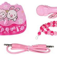 Yiwa детская обучающая музыкальная сумка, игрушка для раннего образования с микрофоном, сумка для девочек, музыкальные игрушки, пластиковая музыкальная сумка