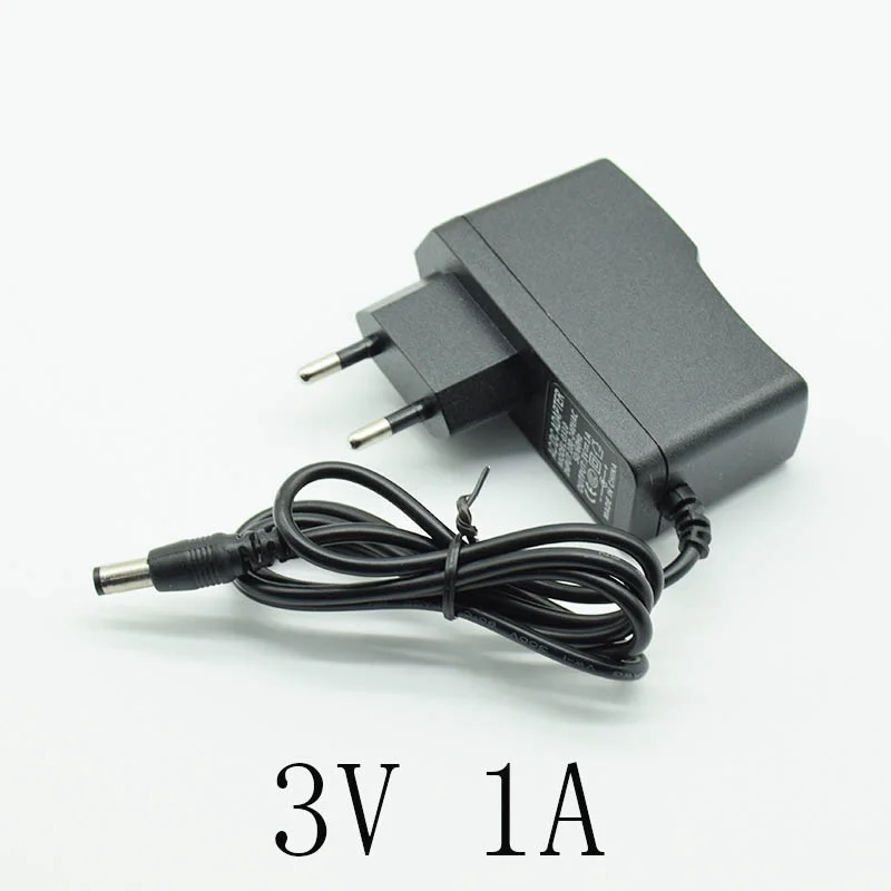 3V1A 100-240 В AC адаптер конвертер DC 3/4. 2/5/6/7,5/9/12 V 1A/1000mA Питание Зарядное устройство EU Plug 5,5 мм* 2,5 мм(2,1 мм) схема соединений для настройки переменного тока в постоянный - Цвет: 3V1A
