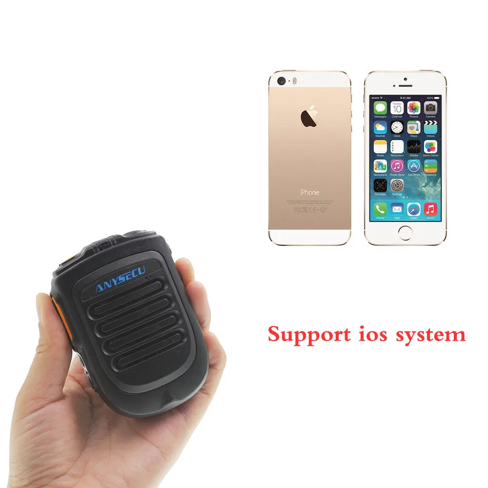 Bluetooth PTT Microhpone для системы Ios мобильный телефон работает с Zello PTT приложения
