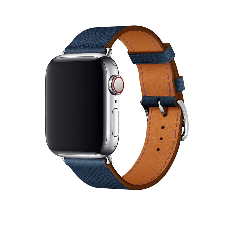 Роскошная натуральная кожа Ремешки для наручных часов для Apple Watch Series 5 4 3 2 1 крест-накрест браслет ремешок петли для наручных часов iWatch, 40/44/38 мм/42 мм