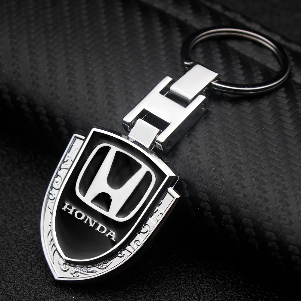 Honda 3D keyring Key chain Chrome Metal Logo Civic Crv Crz Crx Accord 