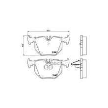 Колодки Тормозные Bmw X3 E83/X5 E53/3 E46 2.5/3.0/Range Rover Iii 02- Задние Brembo P06020 Brembo арт. P06020