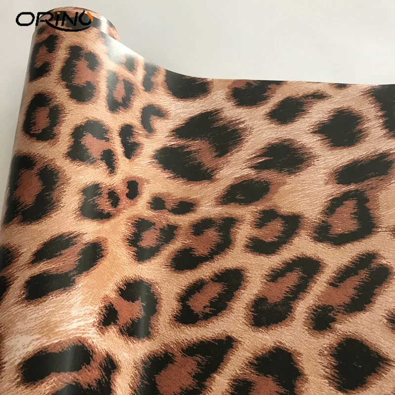 MAUK Carbon Folie Auto- Küchen- Folie Leopard skin vinyl 