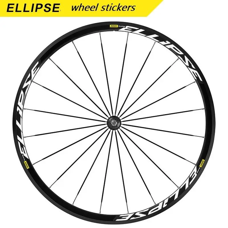 Набор наклеек на два колеса для эллипса шоссейного велосипеда fixed gear карбон