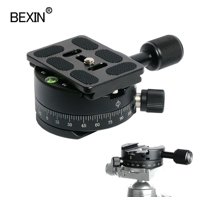 Kamera clamp panorama schießen clamp stativ einbeinstativ quick release platte montieren drehen klemme für arca platte dslr kamera stativ