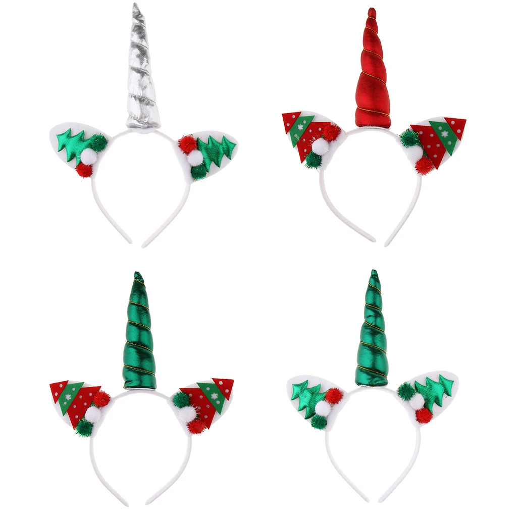 

Christmas Magical Unicorn Horn Headband Party Kid Toddlers Costume Decor