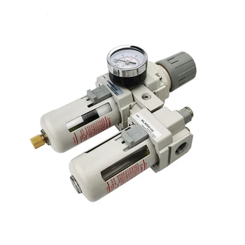 

Free Shipping AC3010-03 FRL Air Source Treatment unit Compressed Aair Filter Pressure Rregulator Lubricator
