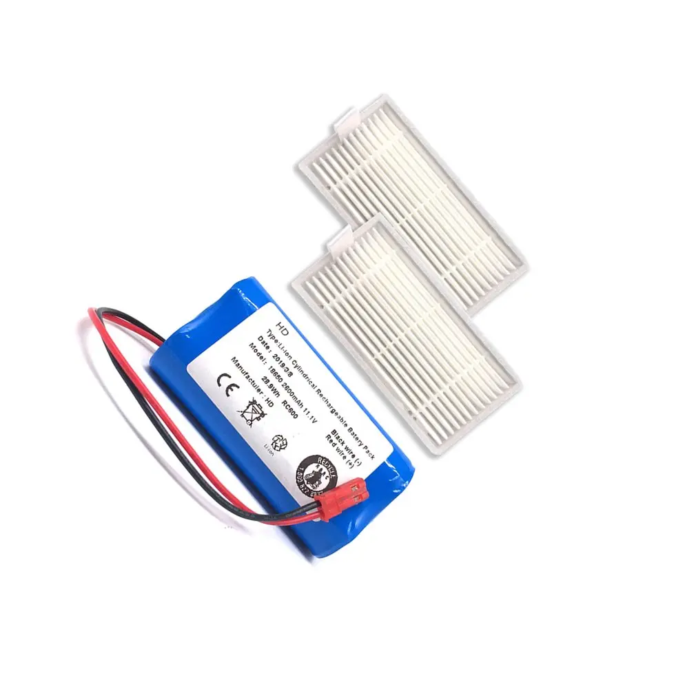 

Rechargeable For ILIFE Battery+Brush Filter 11.1V 2600mAh Robotic Vacuum Cleaner Accessories for Chuwi Ilife V3 V5 V5S V5SPRO