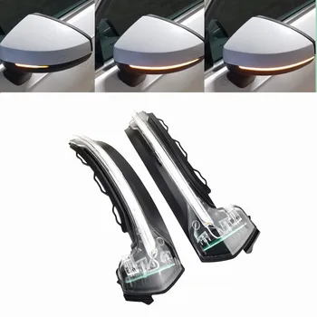 

For Audi A3 8V S3 RS3 Bright LED Turn Signal Dynamic Side Mirror light blinker Indicator 2013 2015 2017 Clear