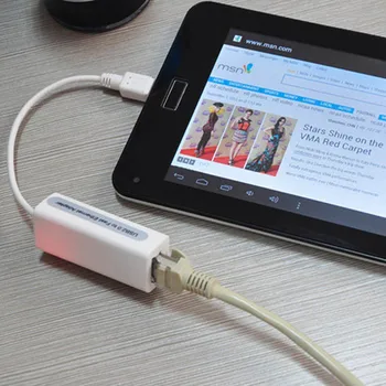 

Micro USB 2.0 5P to RJ45 Networks Lan Ethernet Cable Converter Adapter for Tablet PC B99
