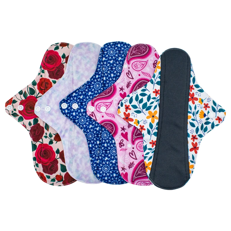 MumsbestHeavyFlowReusableBambooCharcoalMenstrualPadsGaskets