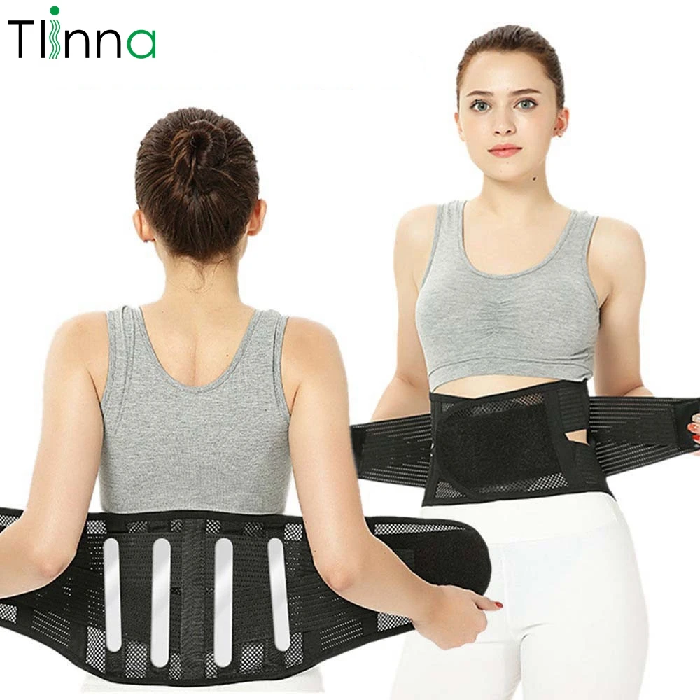 Men Women Adjustable Waist Trainer Magnetic Belt Lower Back Brace Spine Support Waist Belt Orthopedic Breathable Lumbar Corset