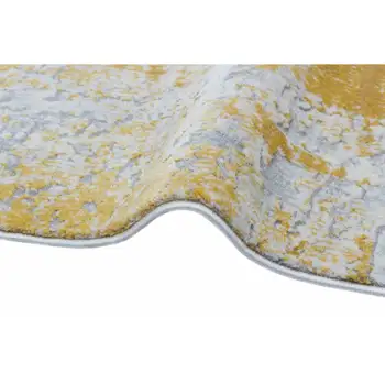 

Apex Luxia 7 'x 10' Polypropylene Yellow/Gray Area Rug