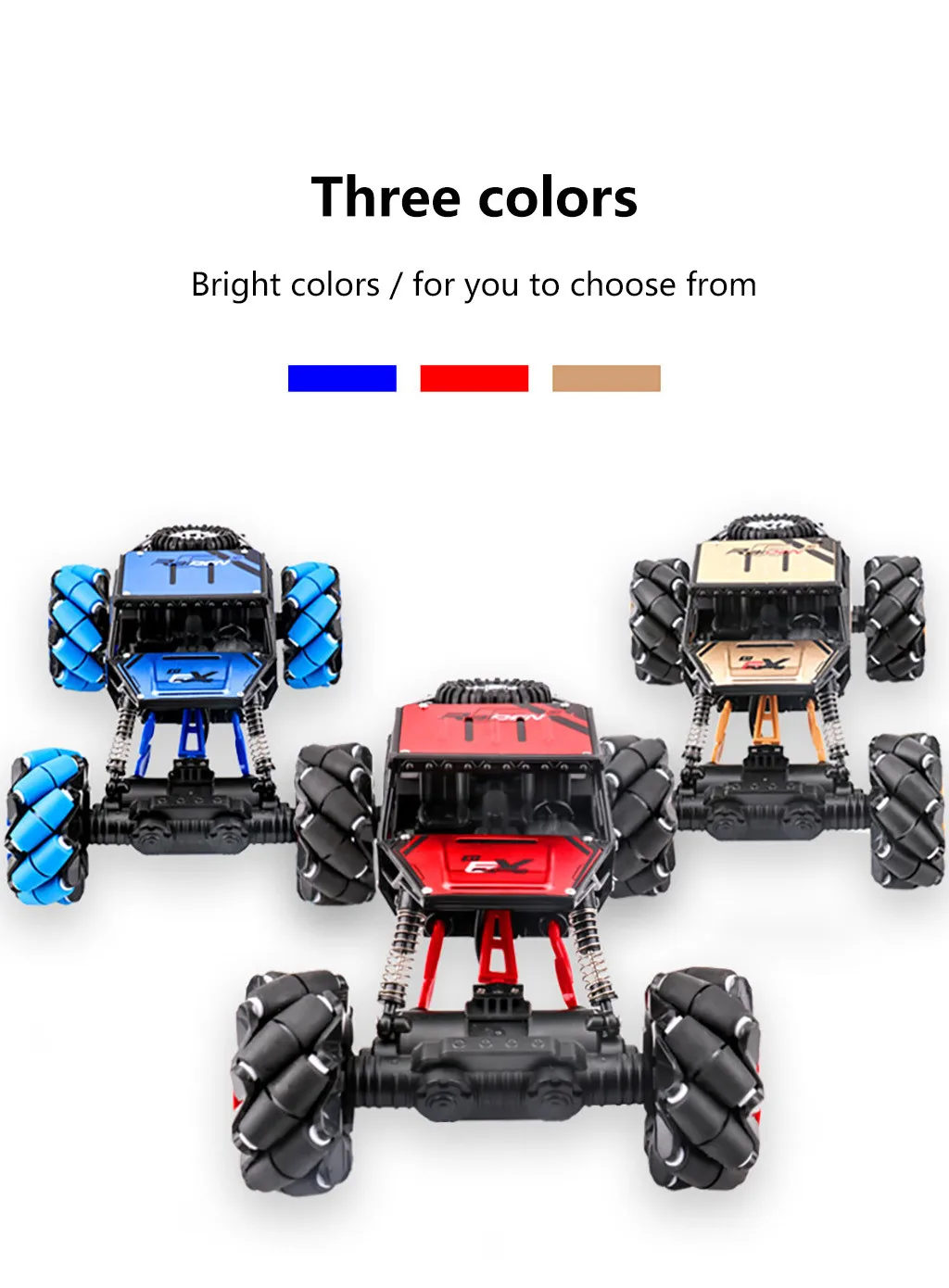Сплав 1/16 4WD 2,4 GHz внедорожник RC автомобили горизонтальный трюк Дрифт автомобиль игрушка пульт дистанционного управления автомобиль игрушки для детей# WS