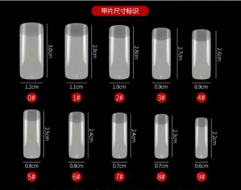 Поддельные ногти дизайн 500 шт помеченных поддельные ногти натуральный прозрачный патч с расширителем ногтей советы - Цвет: natural-500pc