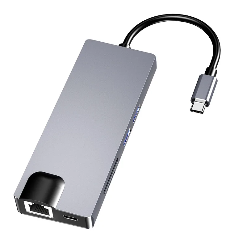Type c к HDMI конвертер 8 в 1 Расширительная док станция USB удлинитель VGA 3 0 TF PD