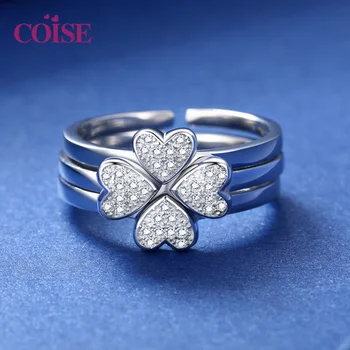 

S925 Silver Trinity Clover Lucky Ring (Adjustable Size)