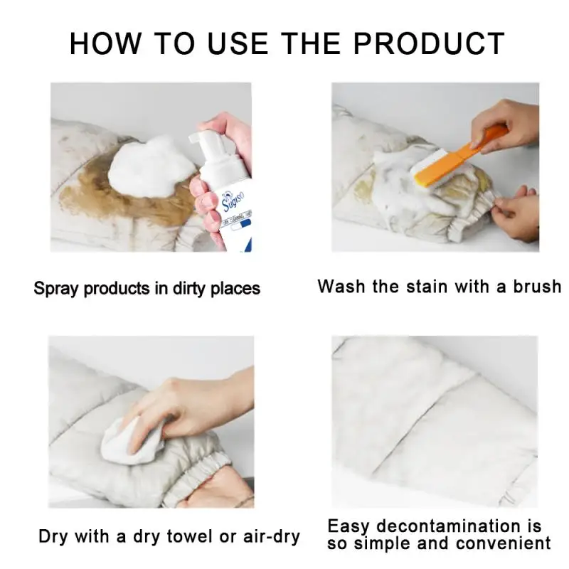 Home Cleaning Supplies Kitchen Grease Cleaner Multi-Purpose Foam Cleaner All-Purpose Kitchen Powerful Cleaning Bubble