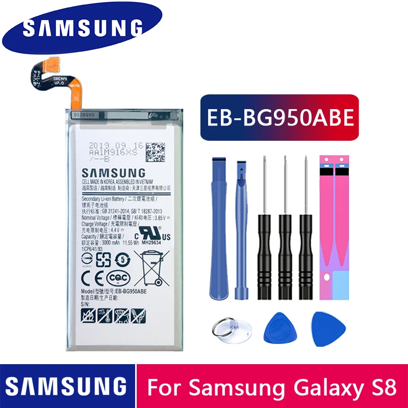 Аккумулятор для телефона Samsung 3000 мАч Galaxy S8 EB BG950ABE G9508 G9500 G950U G950F G950A G950T G950V|Аккумуляторы мобильных телефонов| |