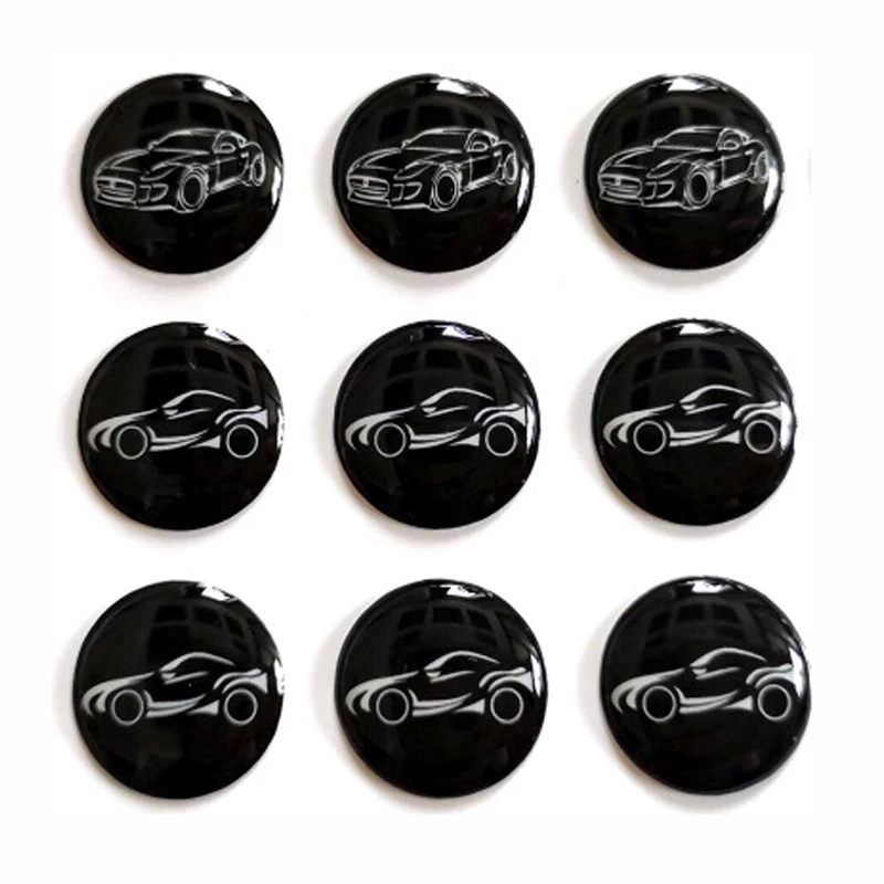 5pcs/lot 14mm flat bottom Resin epoxy car key Emblem badge for XHORSE