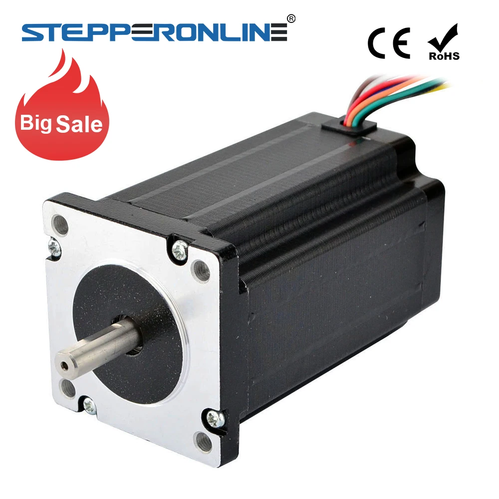 

Dual Shaft Nema 24 Stepper Motor 4Nm 1.8 Degree 60x100mm 8-lead for CNC Milling Machine